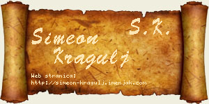 Simeon Kragulj vizit kartica